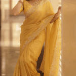 Silk Blend Saree Accented with Sparkling