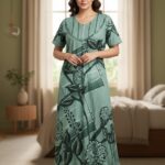 Cotton Blend Full Length Nighty
