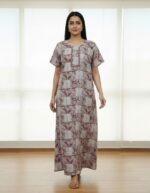 Cotton Blend Full Length Nighty