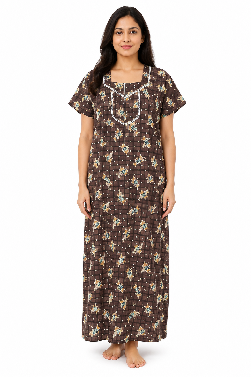 ChatGPT Image Aug 18, 2026, 03_00_08 PM Printed Cotton Nighty - Image 1