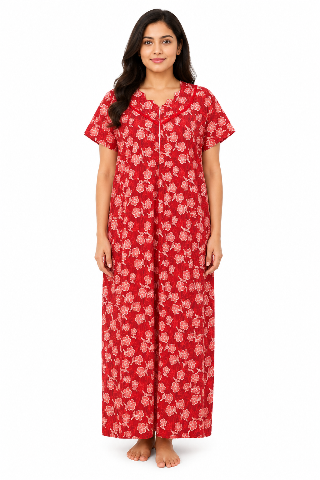 ChatGPT Image Aug 18, 2026, 03_02_24 PM Printed Cotton Nighty - Image 1